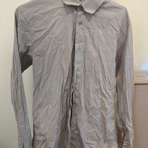 Jil Sander Gray Long Sleeve Button-Up Shirt